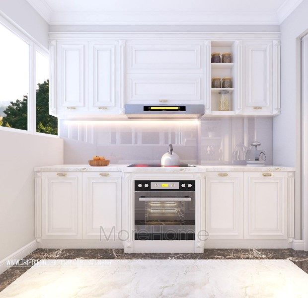 Thiết kế nội thất phòng bếp chung cư Hei Tower